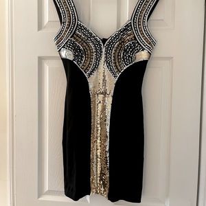 Bebe Sequin Minidress